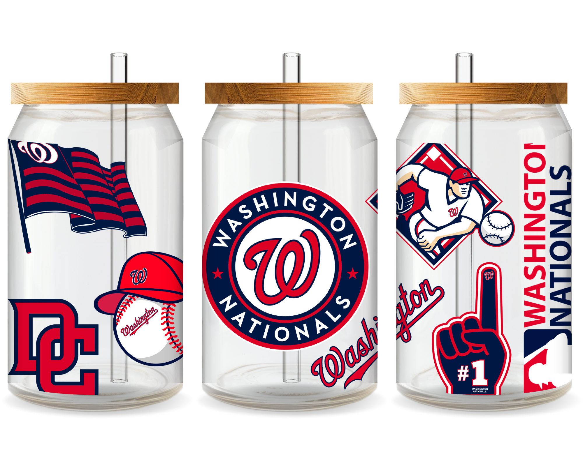 Washington Nationals Baseball Team Cup Wrap - Ready to Press UV DTF