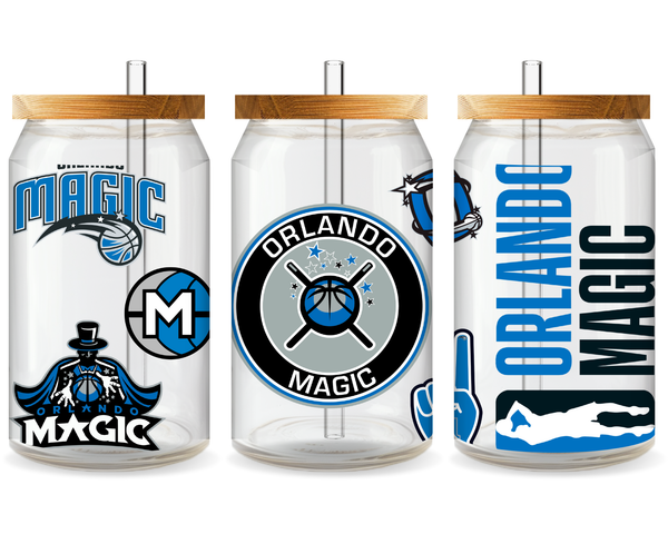 Orlando Magic Basketball Team Cup Wrap - Ready to Press UV DTF