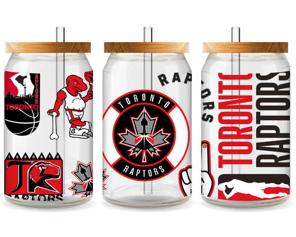 Toronto Raptors Basketball Team Cup Wrap - Ready to Press UV DTF