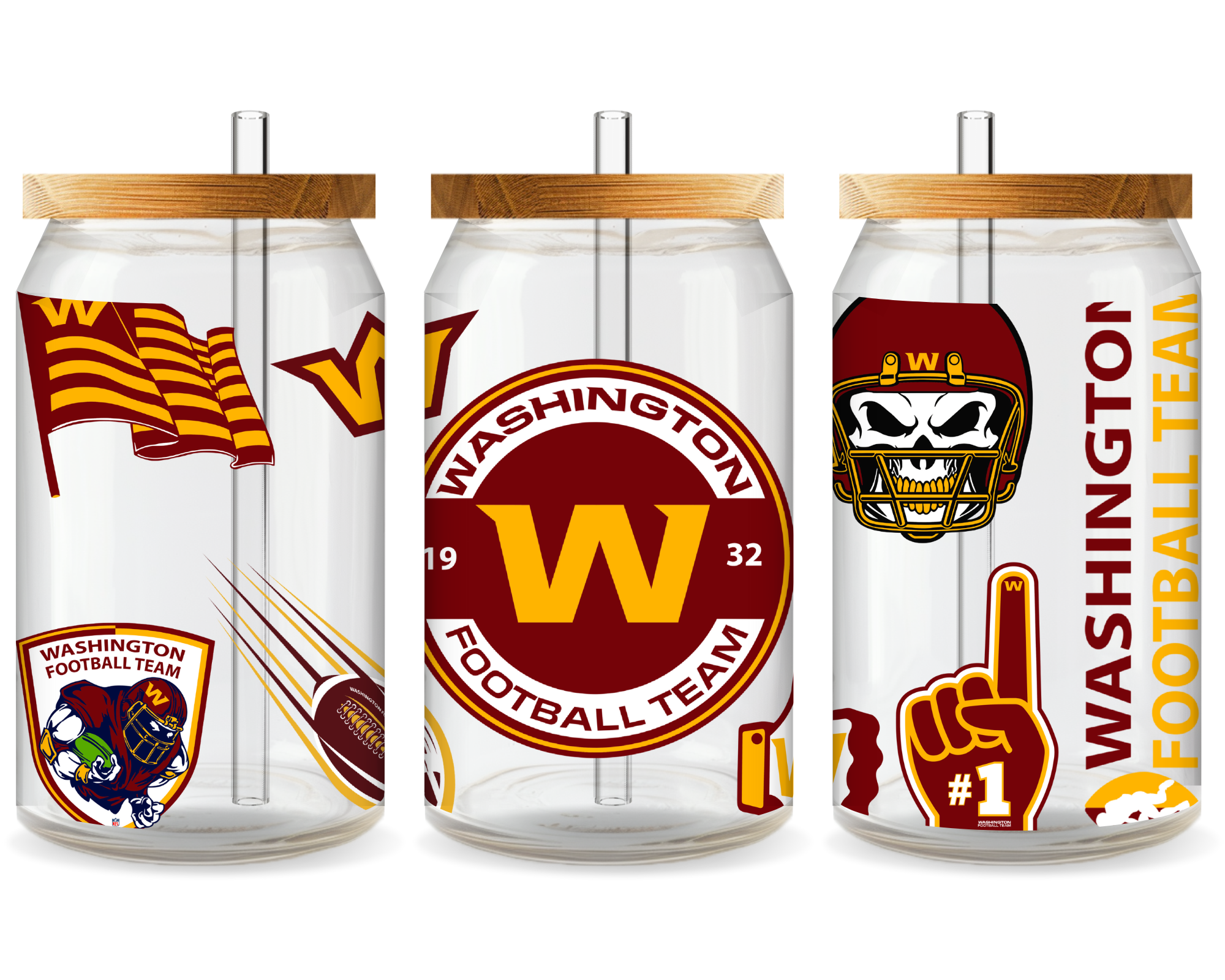 Washington Commanders Football Team Cup Wrap - Ready to Press UV DTF