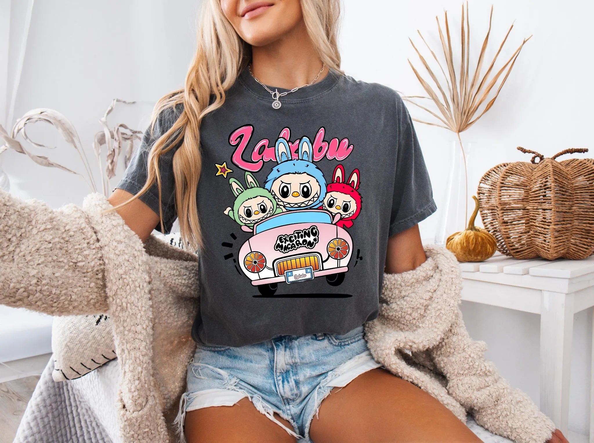 Labubu Ready to Press DTF Prints, Labubu High-Quality Heat Transfer Designs, Affordable DTF Transfers, Labubu Tshirt DTF DV01